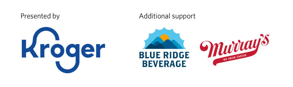 Logos for Kroger, Blue Ridge Beverage, and Murray's Cheese